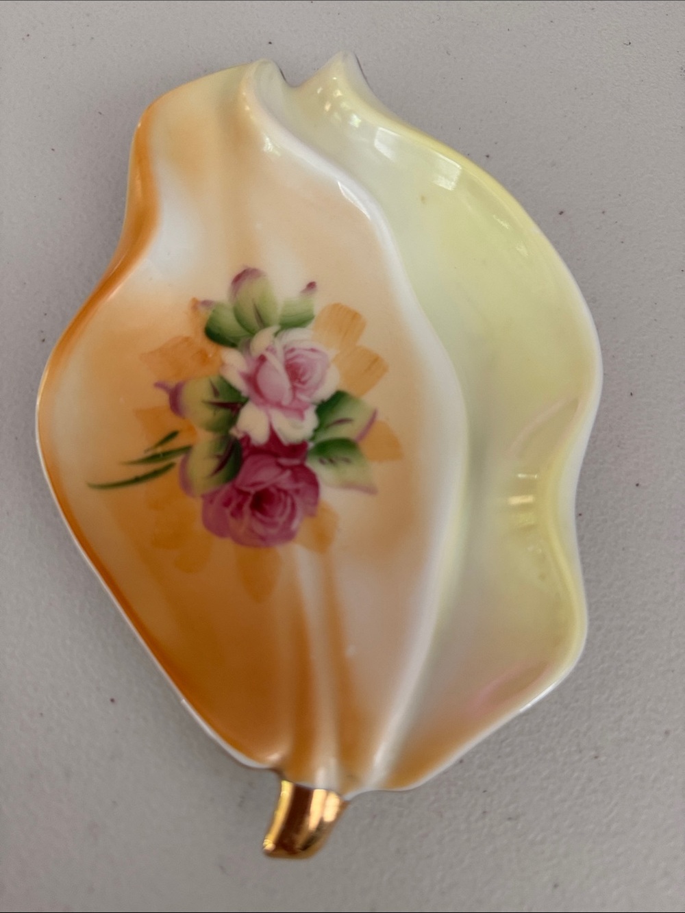 Lefton China Hand Painted Trinket Dish 5369